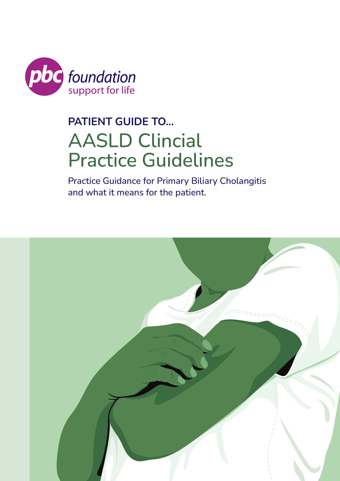 PBC Foundation Patient Guide to the AASLD Clinical Practice Guidelines Cover